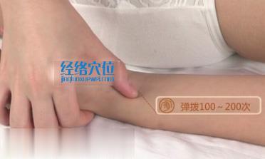 按摩經渠穴