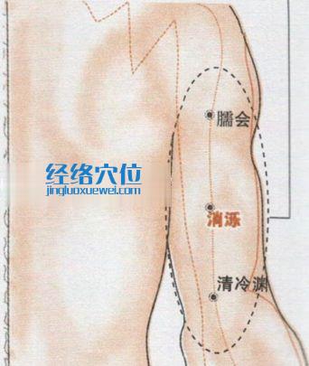 圖解消濼穴的位置