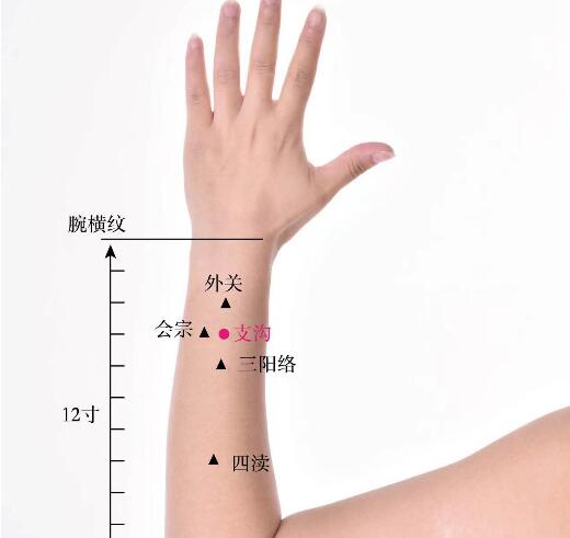 支溝的準確位置圖及功效視頻位位置圖
