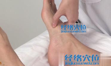 按摩公孫穴