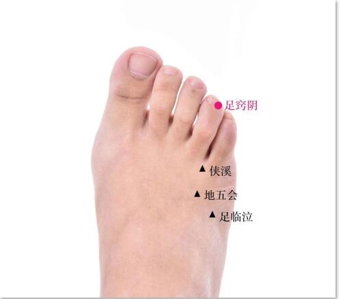 足竅陰的準確位置圖及功效視頻位位置圖