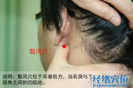 翳風穴位位置圖