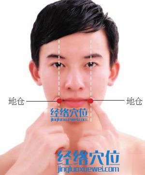 地倉(cāng)穴位位置圖