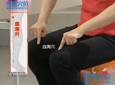 專家視頻圖解血海穴的準確位置圖