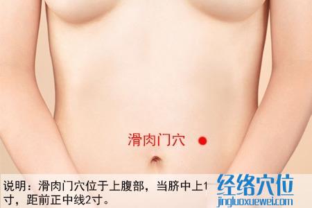 滑肉門穴位位置圖
